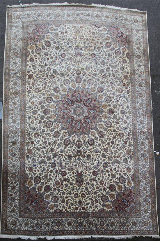 A Persian Tabriz style carpet, 20ft 5in by 12ft 10in.